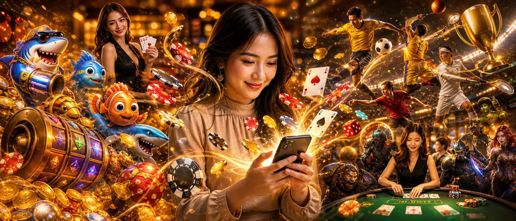 Slots, Live Casino and Fishing Games All in One Place. Dior88 brings you a proper casino catalogue plus spo… – mobile play gold illustration